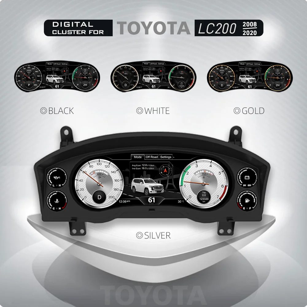 Цифровая приборная панель для Toyota Land Cruiser 200 (2015-2021) Тип 3
