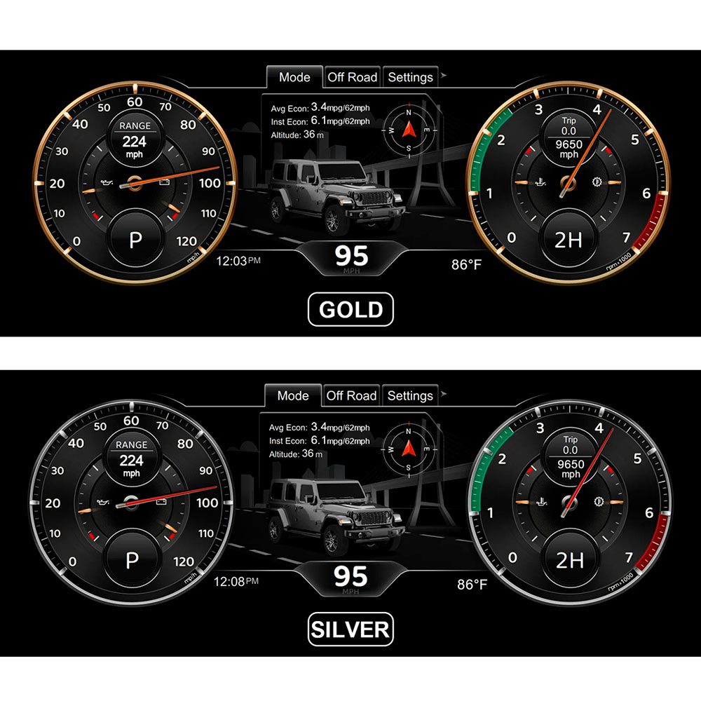 Цифровая приборная панель для Jeep Wrangler JW (2011-2017)