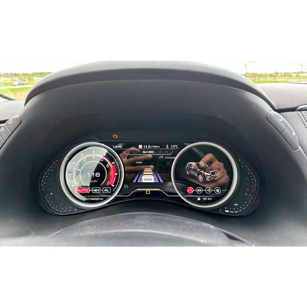 Цифровая приборная панель для Nissan Patrol (2010-2022) / Infiniti QX56 / QX80 (2010-2022) Тип 2