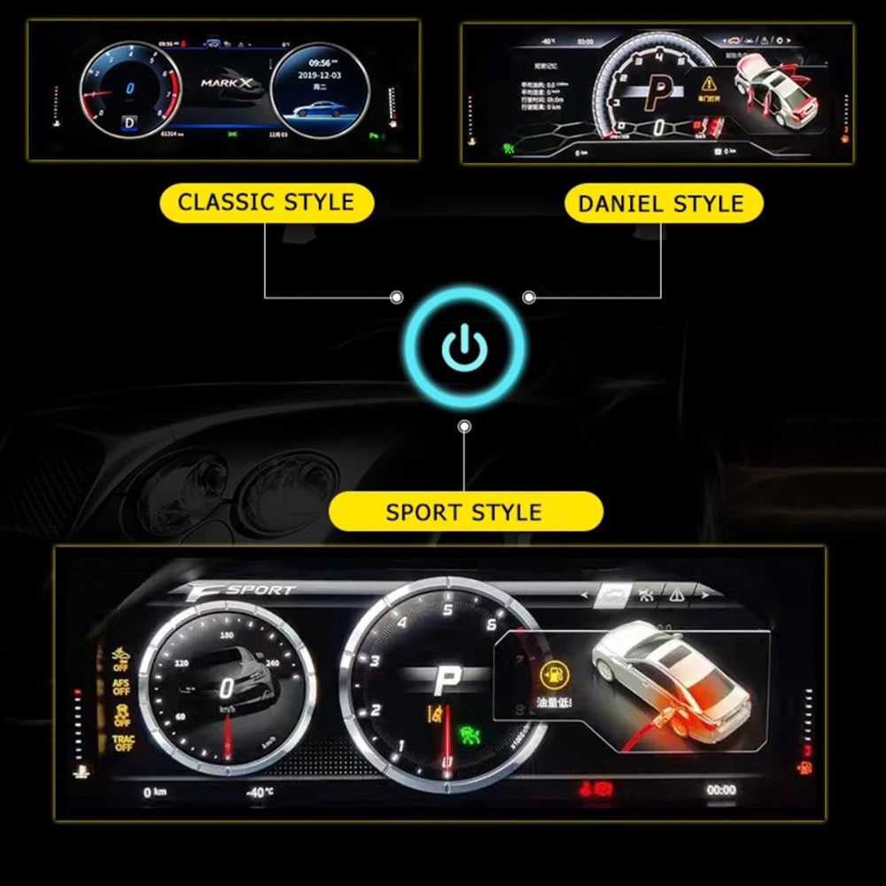 Цифровая приборная панель для Toyota Mark X (2010-2017)