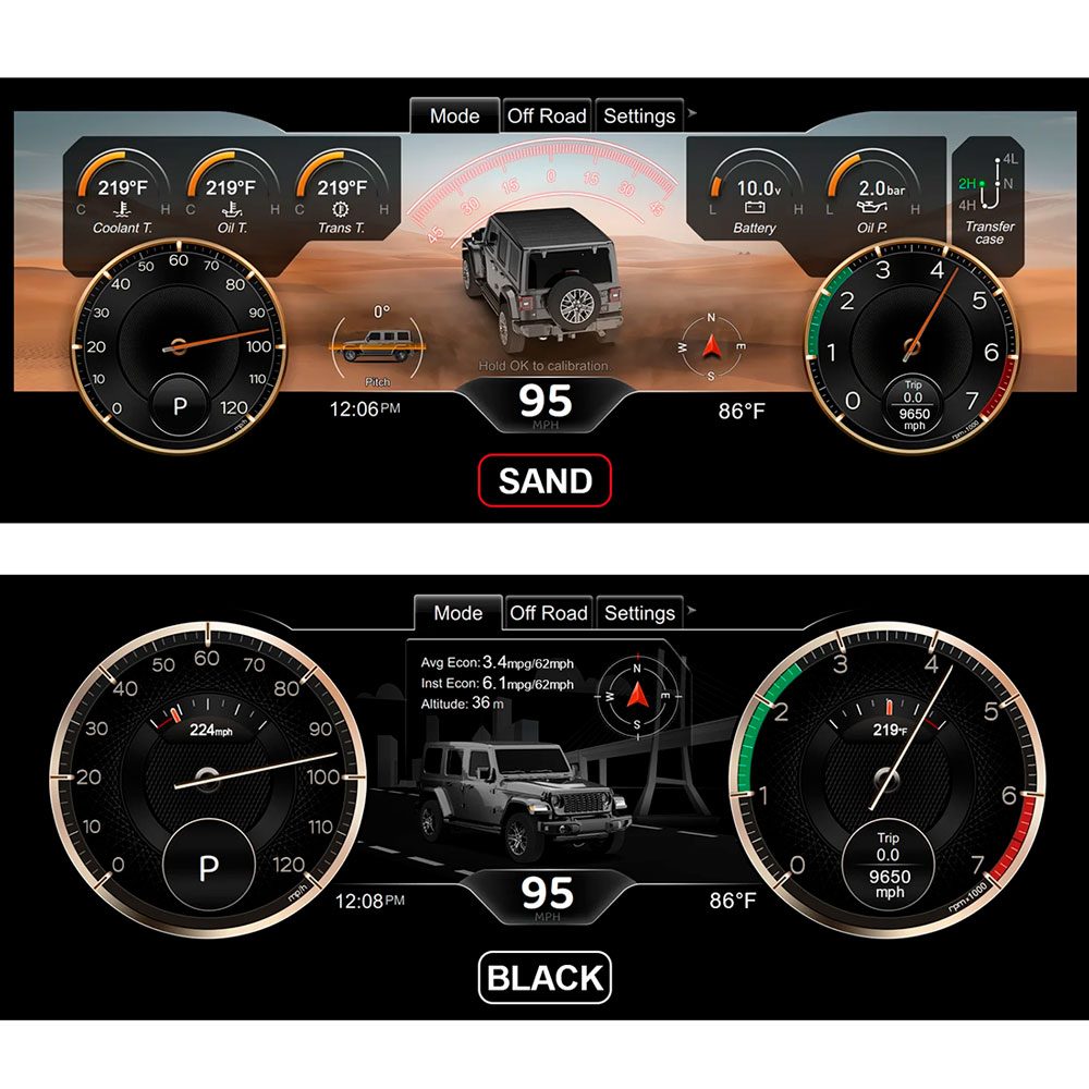 Цифровая приборная панель для Jeep Wrangler JW (2011-2017)