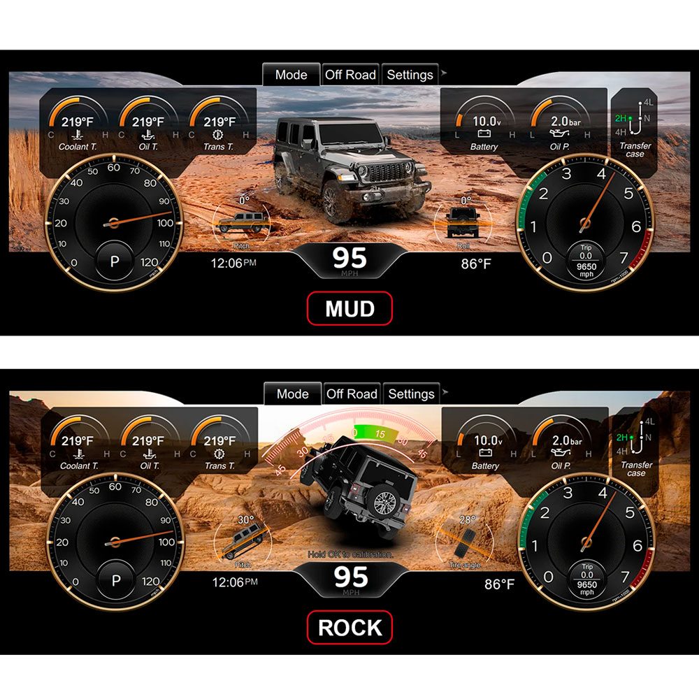 Цифровая приборная панель для Jeep Wrangler JW (2011-2017)