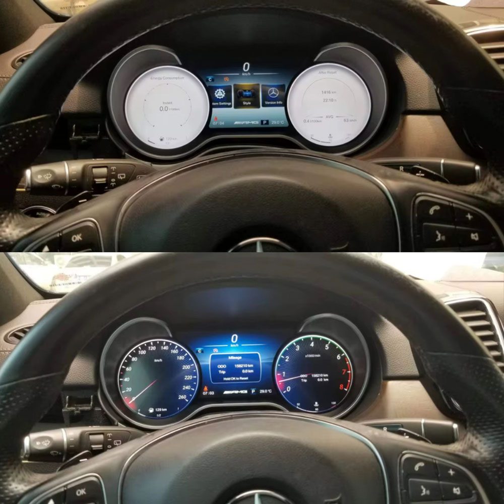 Цифровая приборная панель для Mercedes Benz ML/GL (2012-2015) / G-Class (2013-2018) / GLE (2015-2019) / GLS (2016-2019)