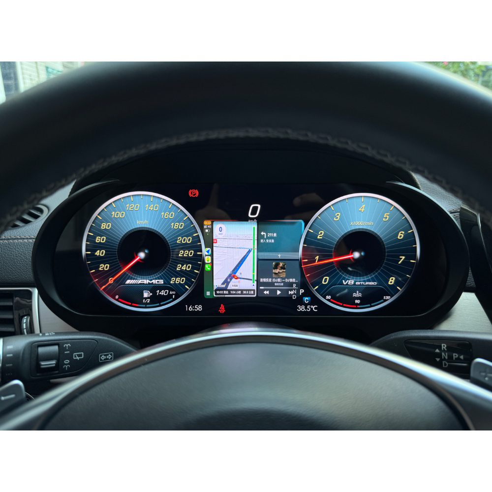 Цифровая приборная панель для Mercedes Benz C-Класс (W205) (2015-2018) поддержка CarPlay / Android Auto