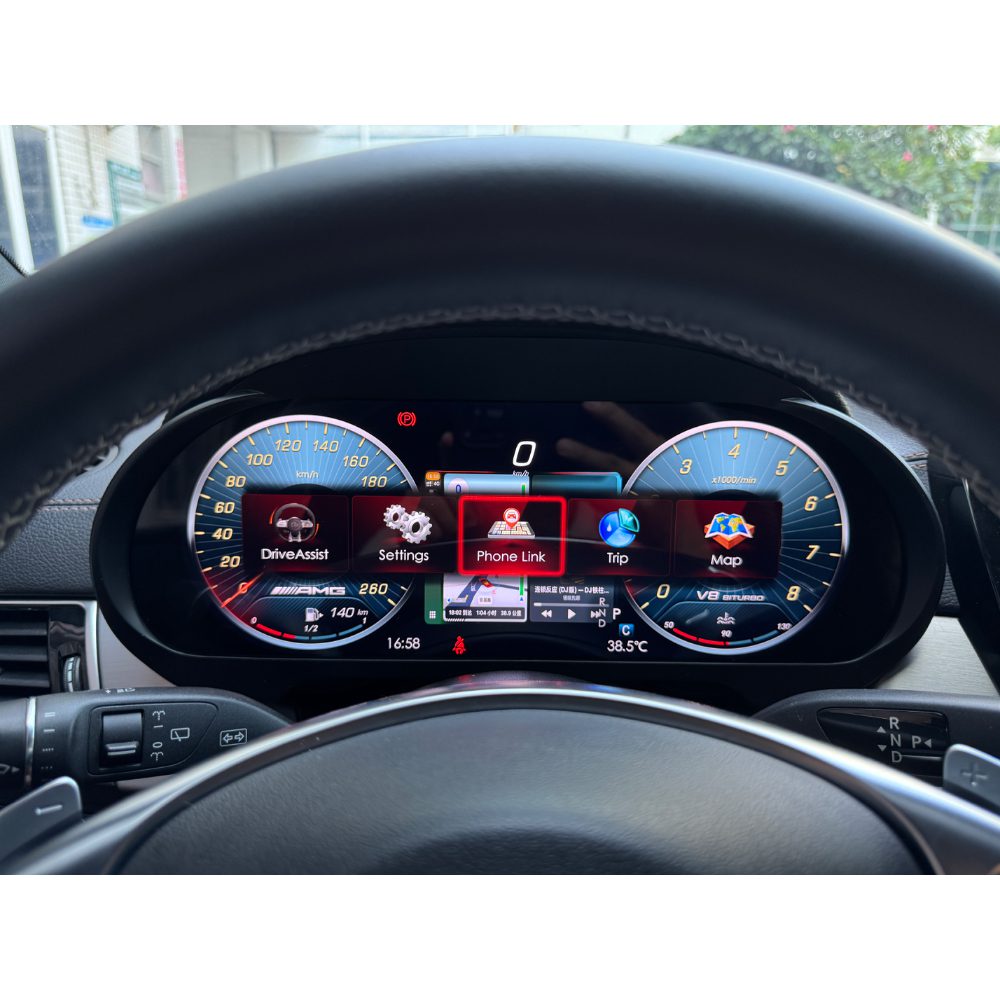 Цифровая приборная панель для Mercedes Benz C-Класс (W205) (2015-2018) поддержка CarPlay / Android Auto