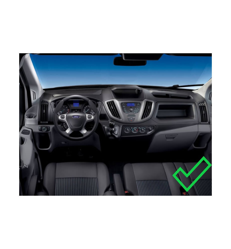 Переходная рамка для установки в Ford Transit (2014+) RedMOD RAM-9448 (для комплектации без CD)