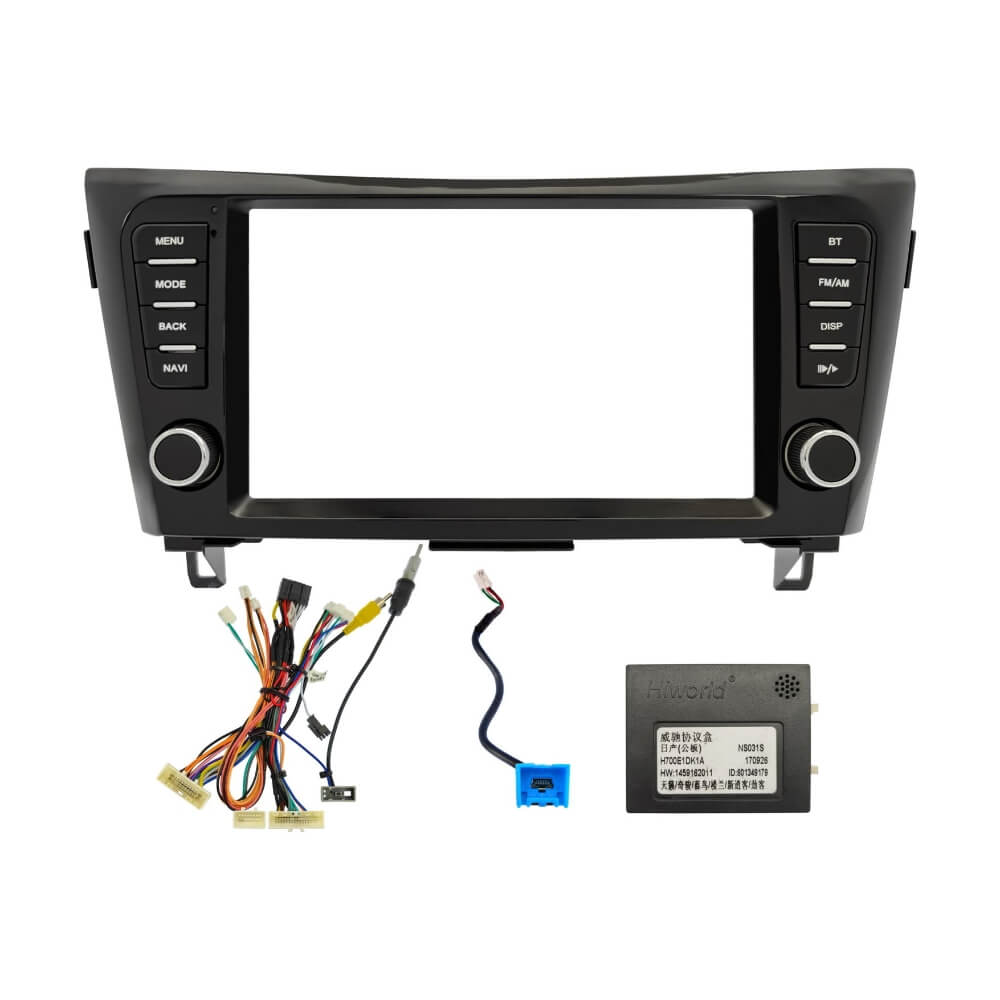Переходная рамка для установки в Nissan Qashqai (J11) (2014+) / X-Trail (T32) (2015+) RedMOD RAM-9336 (левый руль) авто без Navi